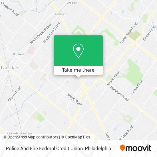 Police And Fire Federal Credit Union map