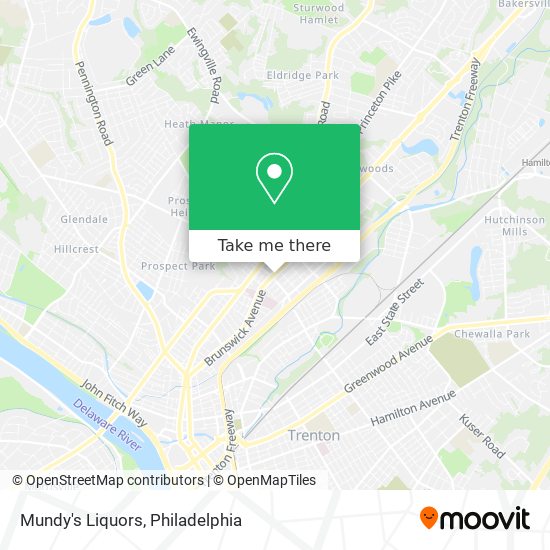 Mundy's Liquors map