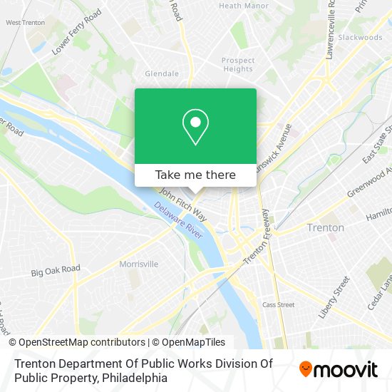 Mapa de Trenton Department Of Public Works Division Of Public Property