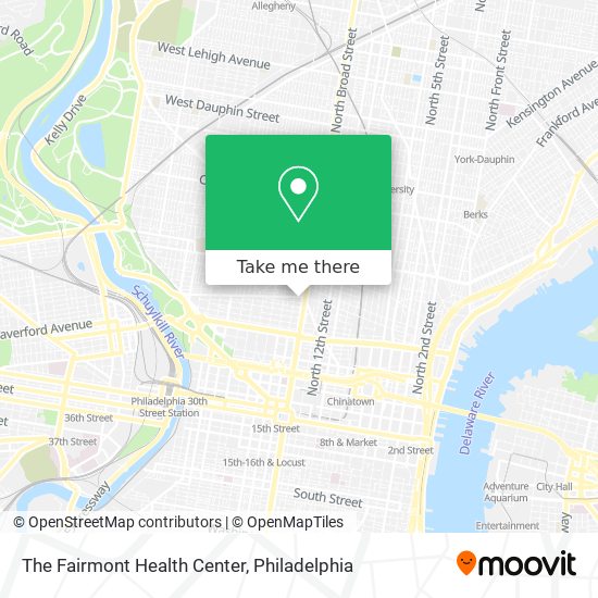 The Fairmont Health Center map