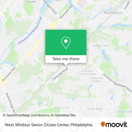 Mapa de West Windsor Senior Citizen Center