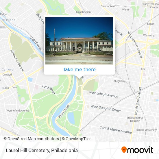 Mapa de Laurel Hill Cemetery