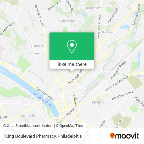 Mapa de King Boulevard Pharmacy