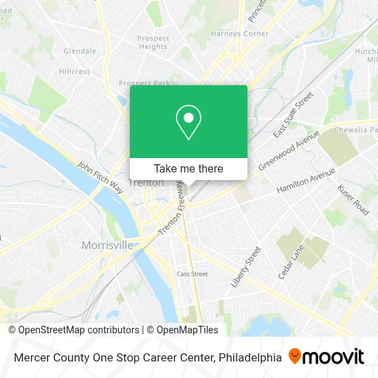 Mercer County One Stop Career Center map