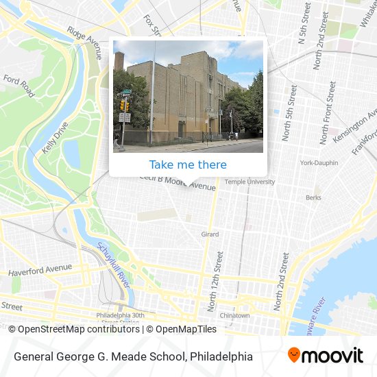 Mapa de General George G. Meade School