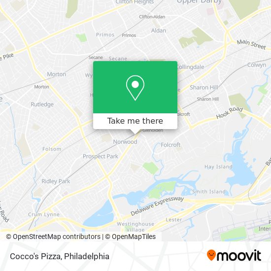 Cocco's Pizza map