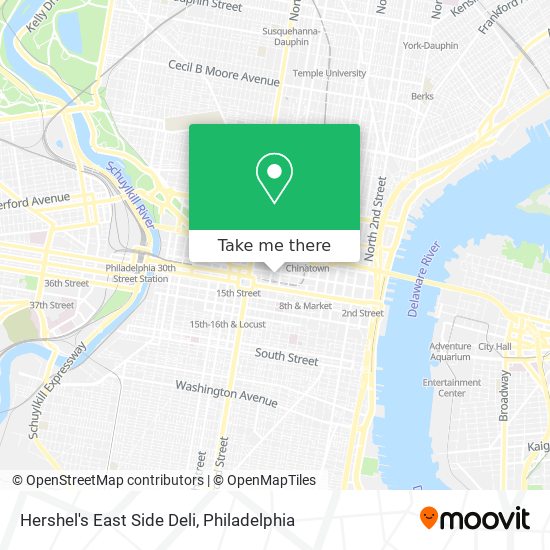 Hershel's East Side Deli map