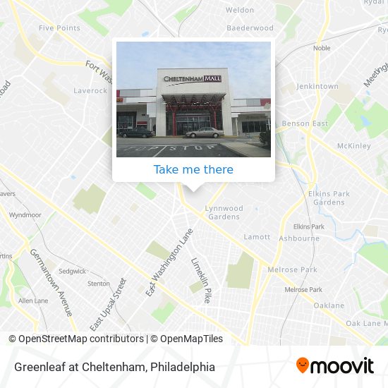 Greenleaf at Cheltenham map