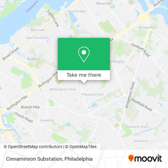 Mapa de Cinnaminson Substation