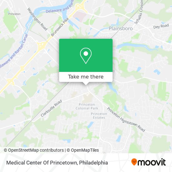 Mapa de Medical Center Of Princetown