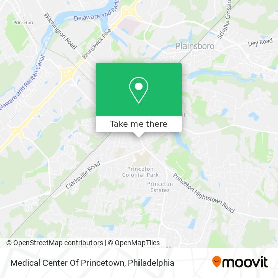 Medical Center Of Princetown map