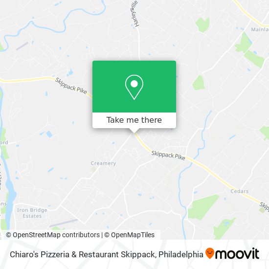 Mapa de Chiaro's Pizzeria & Restaurant Skippack