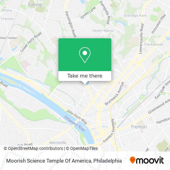 Moorish Science Temple Of America map