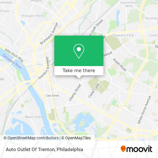 Auto Outlet Of Trenton map