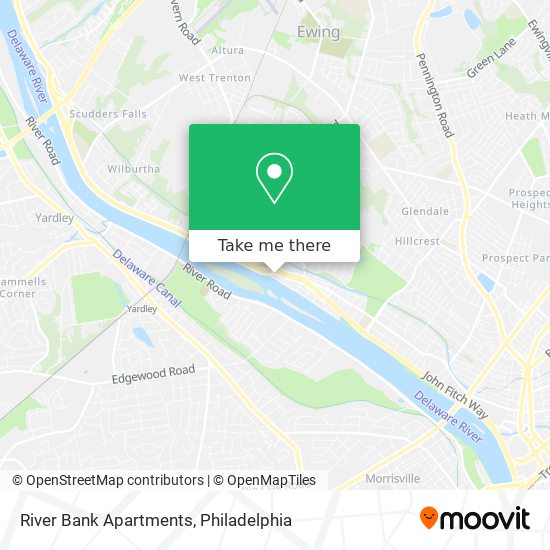 River Bank Apartments map