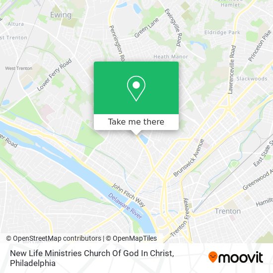 New Life Ministries Church Of God In Christ map