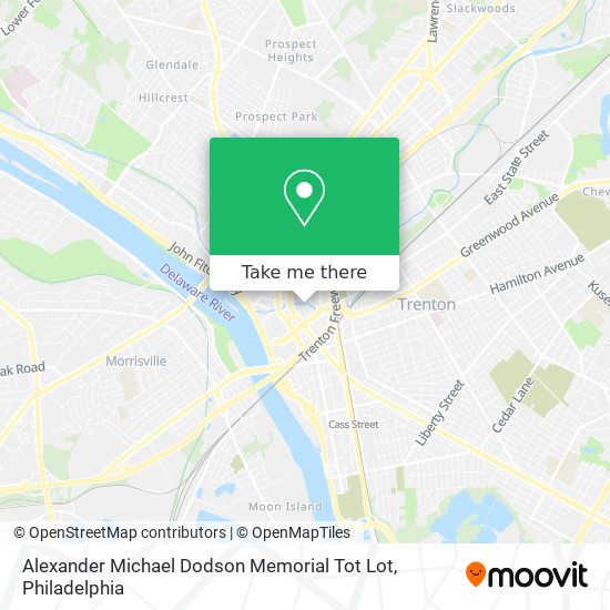 Alexander Michael Dodson Memorial Tot Lot map