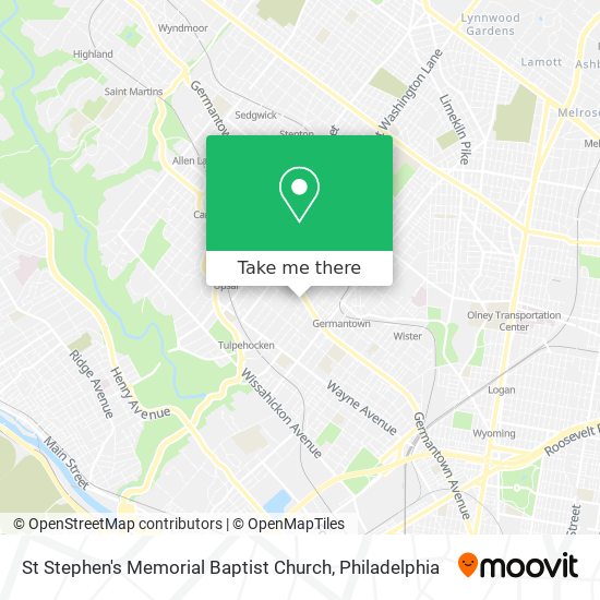 Mapa de St Stephen's Memorial Baptist Church