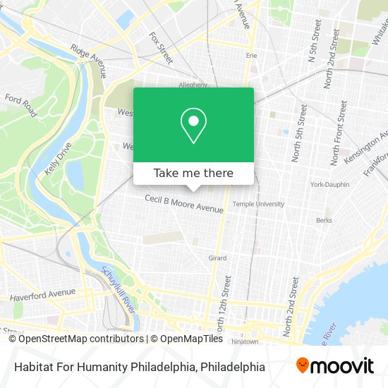 Habitat For Humanity Philadelphia map