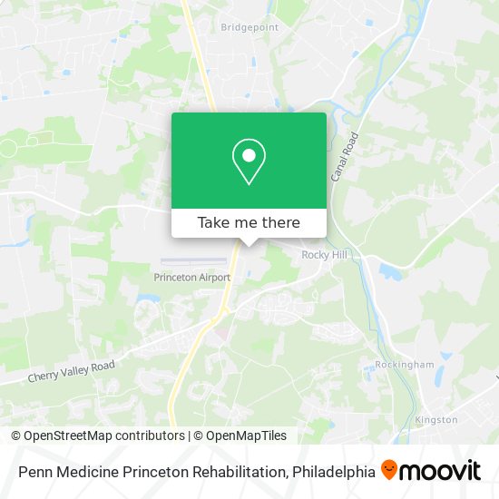 Penn Medicine Princeton Rehabilitation map