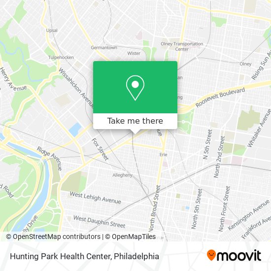 Mapa de Hunting Park Health Center