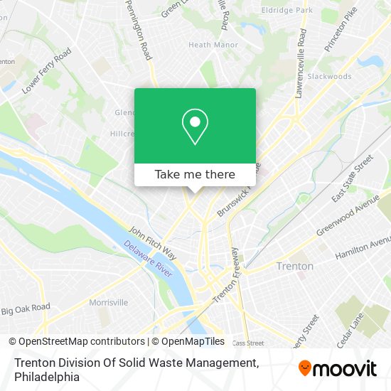 Trenton Division Of Solid Waste Management map