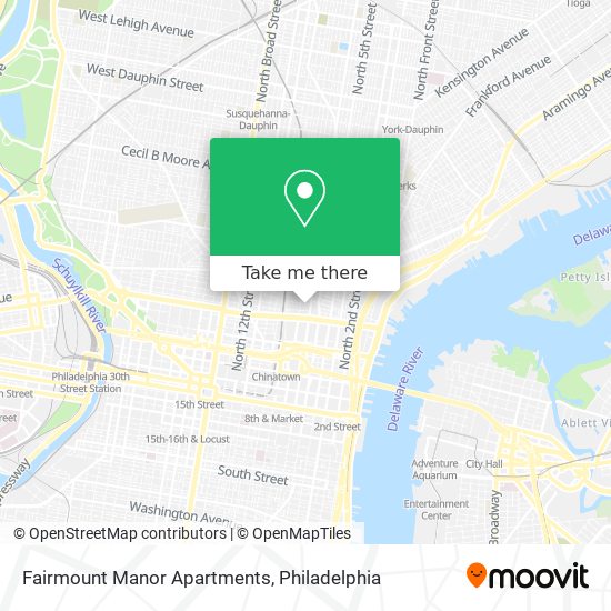 Mapa de Fairmount Manor Apartments