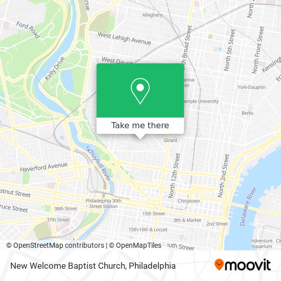 Mapa de New Welcome Baptist Church