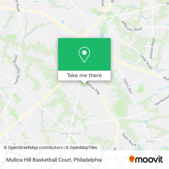 Mullica Hill Basketball Court map