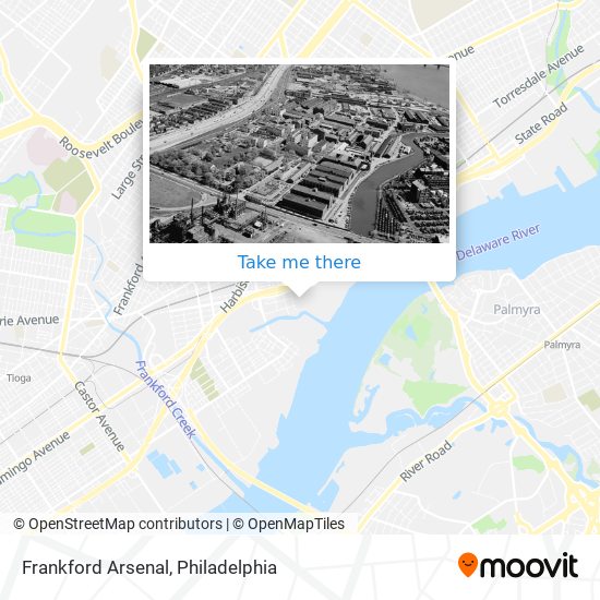 Frankford Arsenal map