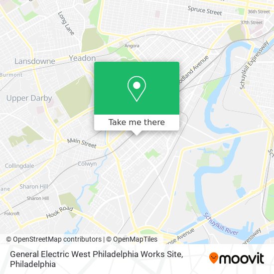 General Electric West Philadelphia Works Site map