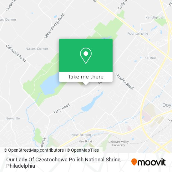 Mapa de Our Lady Of Czestochowa Polish National Shrine