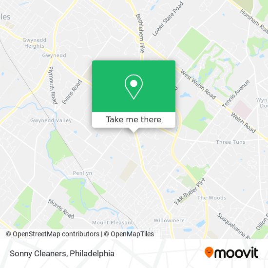 Sonny Cleaners map