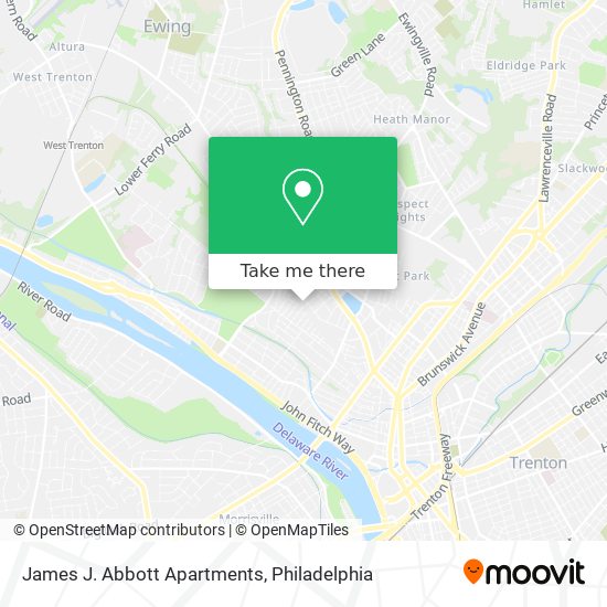 James J. Abbott Apartments map