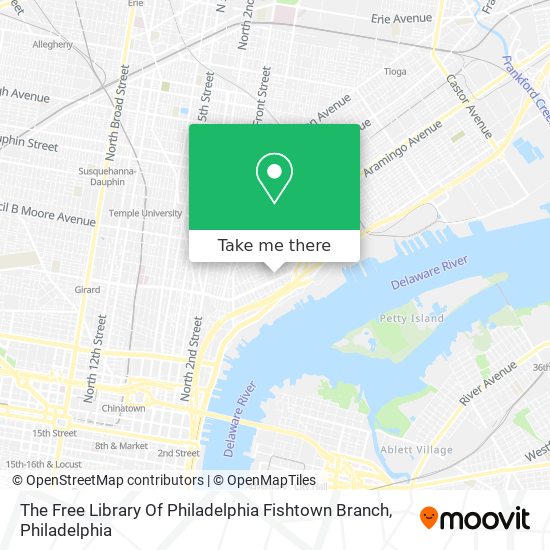 The Free Library Of Philadelphia Fishtown Branch map