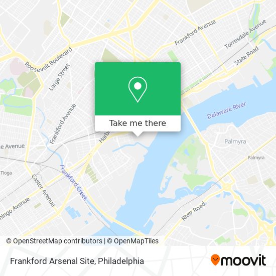 Frankford Arsenal Site map