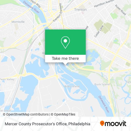 Mapa de Mercer County Prosecutor's Office