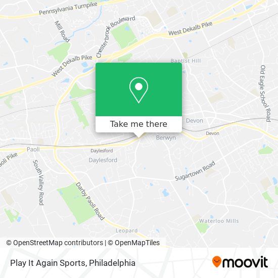 Mapa de Play It Again Sports