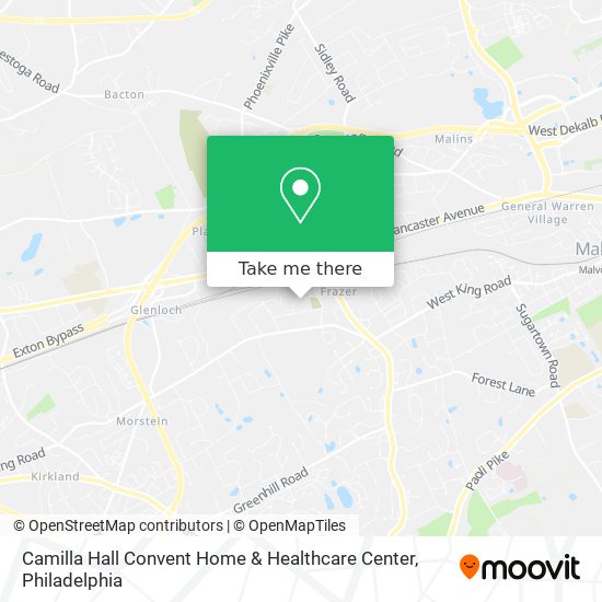 Camilla Hall Convent Home & Healthcare Center map