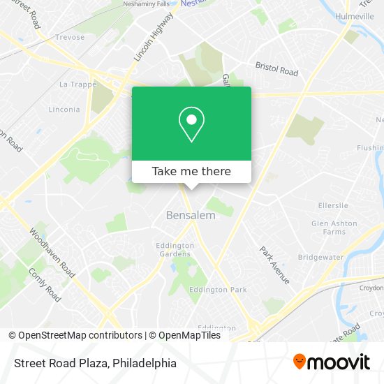 Street Road Plaza map