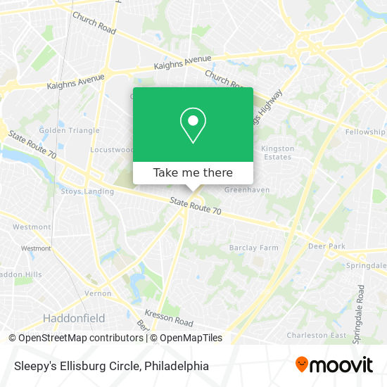 Sleepy's Ellisburg Circle map
