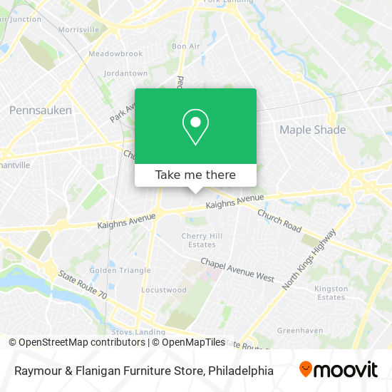 Raymour & Flanigan Furniture Store map