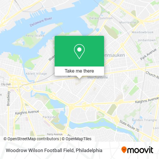 Woodrow Wilson Football Field map