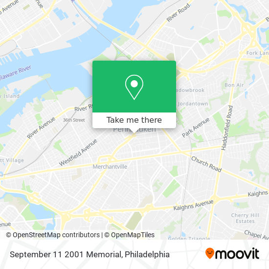 September 11 2001 Memorial map