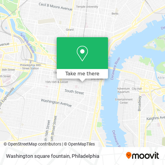 Washington square fountain map