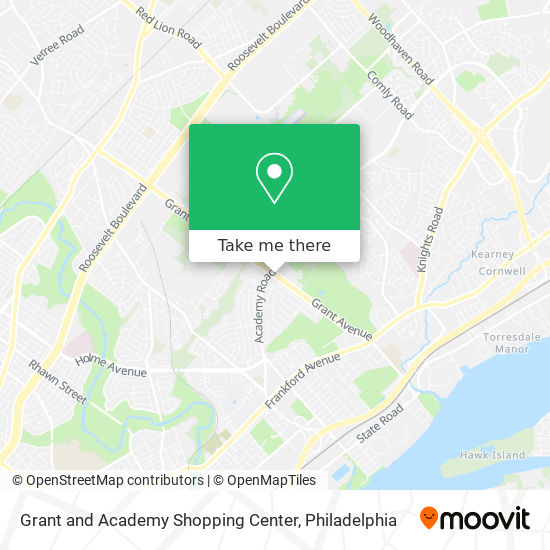 Grant and Academy Shopping Center map