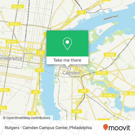 Rutgers - Camden Campus Center map