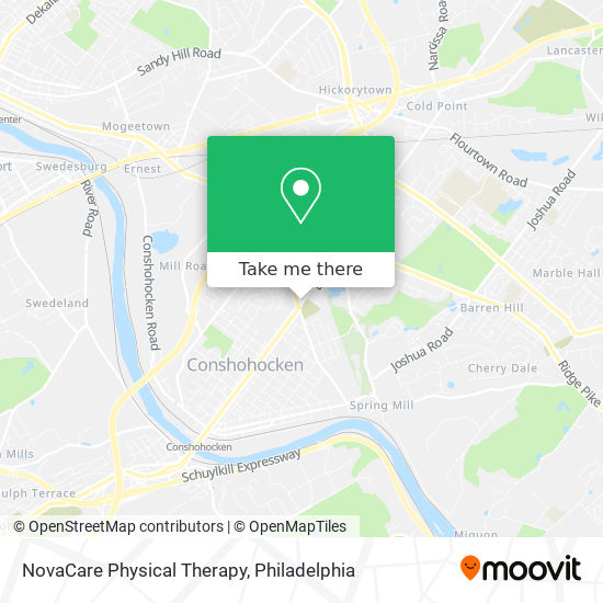 NovaCare Physical Therapy map