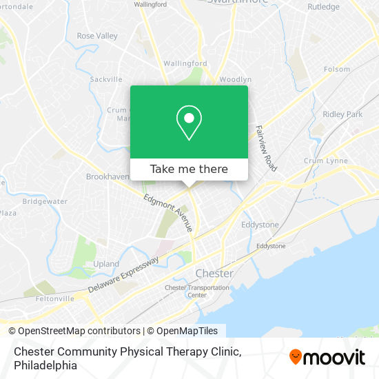 Mapa de Chester Community Physical Therapy Clinic