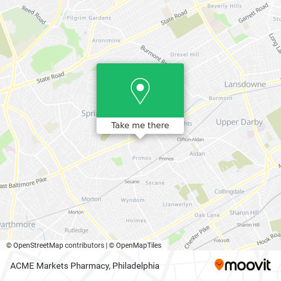 ACME Markets Pharmacy map